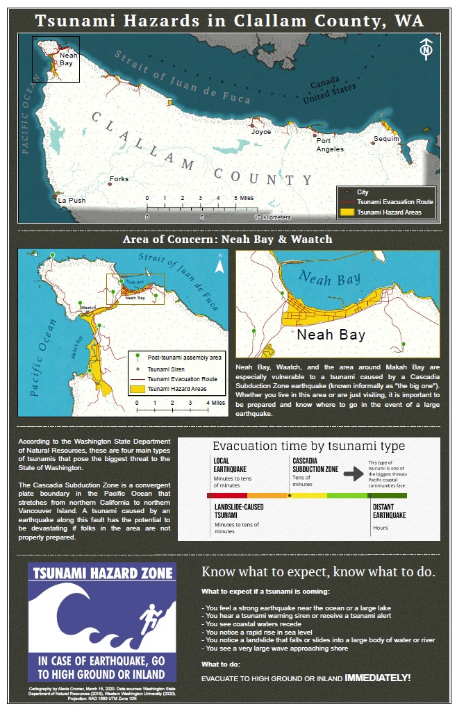 Cromer Map 5-C: Clallam County Tsunami