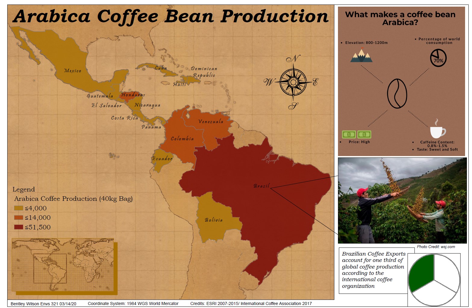 Wilson Map 5-B Coffee Arabica