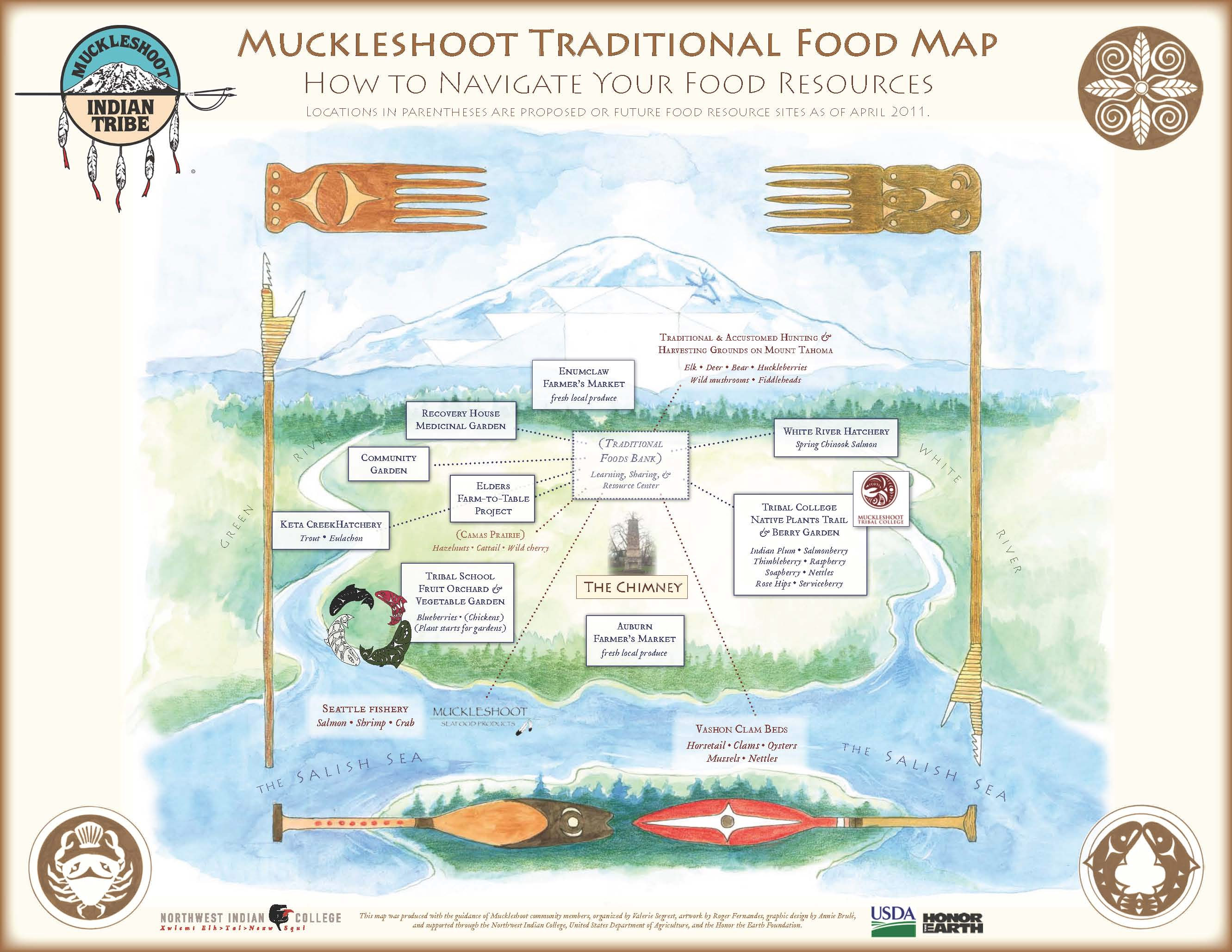 Muckleshoot Tradional Food Map