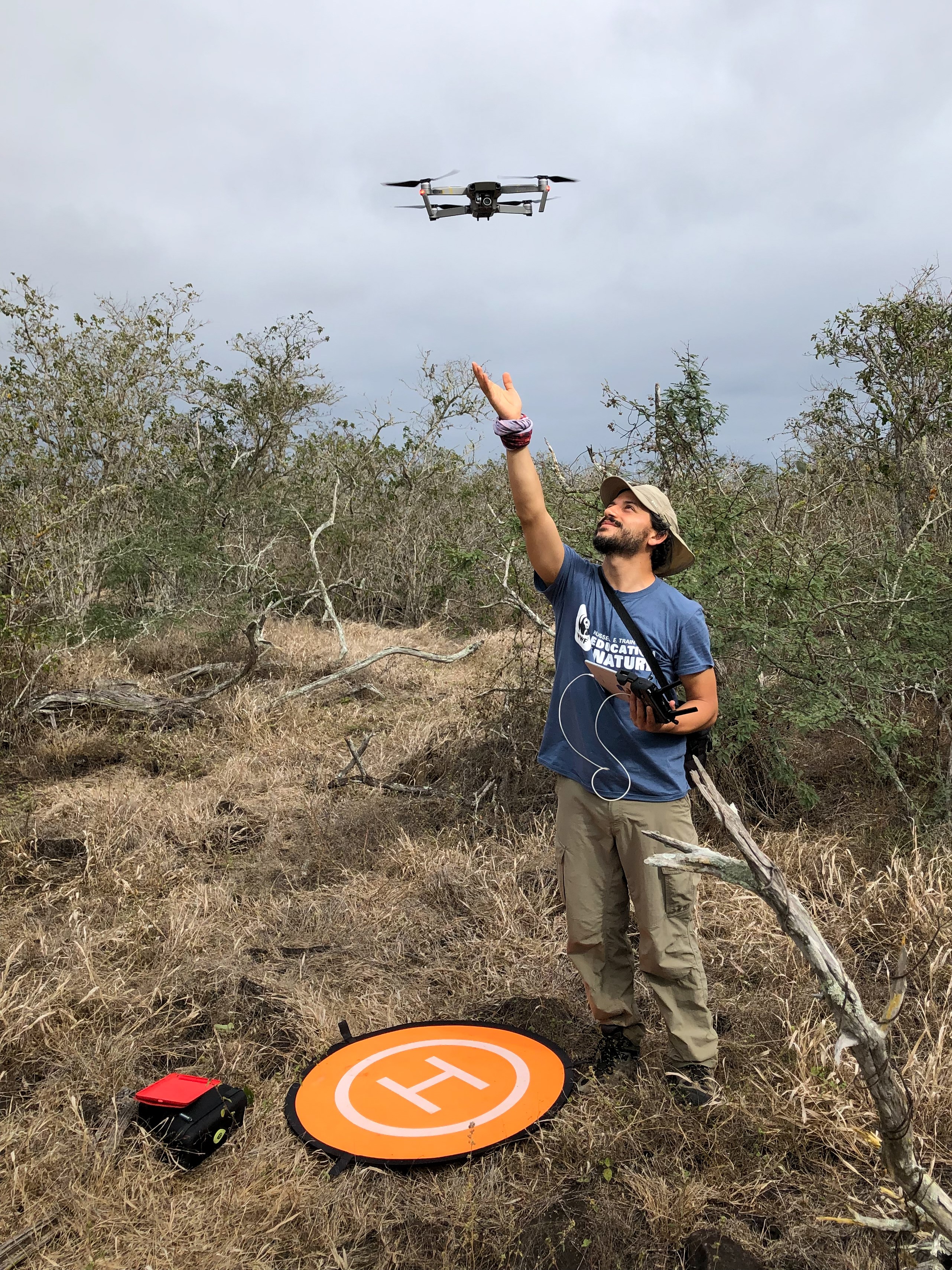 Francisco Laso with drone
