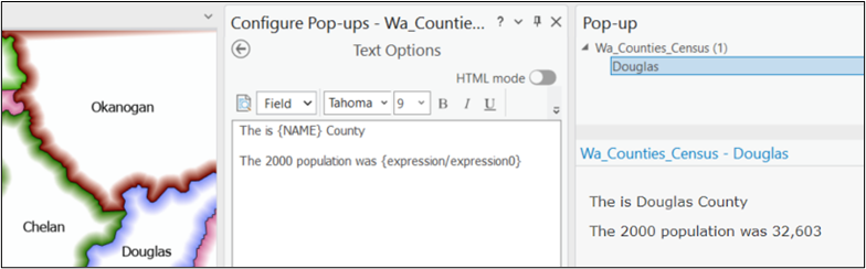 Pop-Up Text with Expression